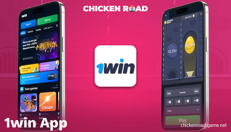 Get the 1win Chicken Road app for India