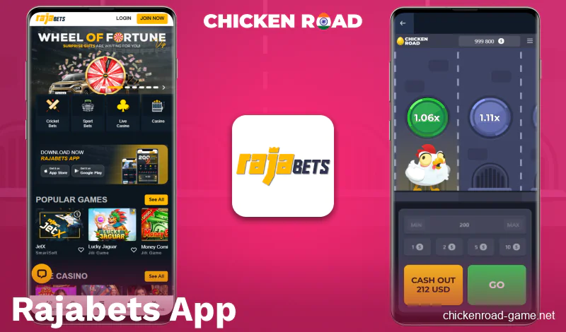 Get the Rajabets Chicken Road app for India
