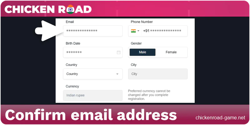 Verify your email address to activate your account in India